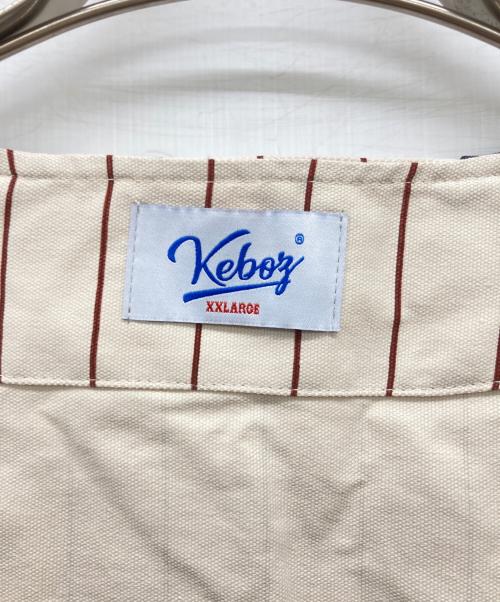 KEBOZ（ケボズ）KEBOZ (ケボズ) SWALLOW (スワロー) ベースボールシャツ アイボリー サイズ:XXLARGEの古着・服飾アイテム