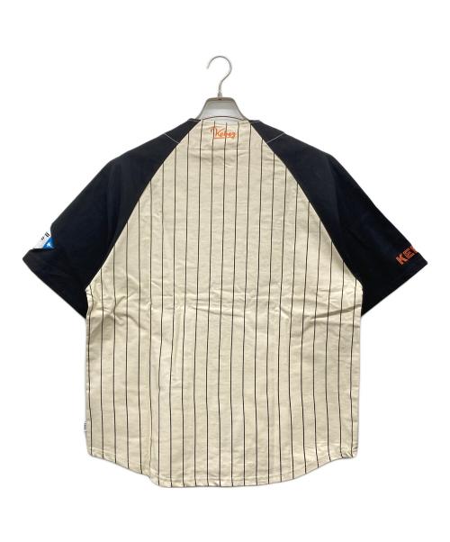 KEBOZ（ケボズ）KEBOZ (ケボズ) ベースボールシャツ アイボリー サイズ:MEDIUMの古着・服飾アイテム