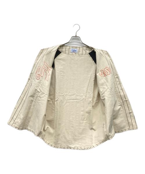 KEBOZ（ケボズ）KEBOZ (ケボズ) ベースボールシャツ アイボリー サイズ:MEDIUMの古着・服飾アイテム