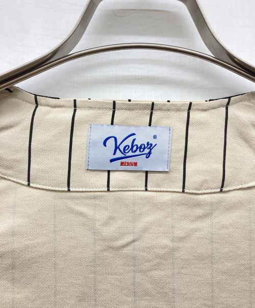 KEBOZ（ケボズ）KEBOZ (ケボズ) ベースボールシャツ アイボリー サイズ:MEDIUMの古着・服飾アイテム
