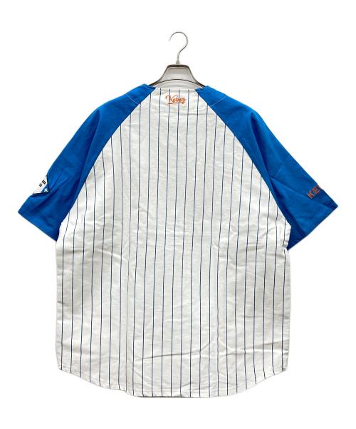 KEBOZ（ケボズ）KEBOZ (ケボズ) ベースボールシャツ ホワイト サイズ:XXLARGEの古着・服飾アイテム