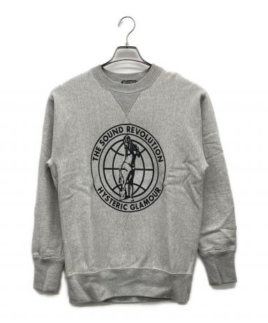 ※値下HYSTERIC GLAMOUR 長袖トップス グレー 中古・古着通販】Hysteric Glamour (ヒステリックグラマー) SOUND