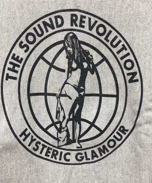 Hysteric Glamour（ヒステリックグラマー）Hysteric Glamour (ヒステリックグラマー) SOUND REVOLUTION スウェット グレー サイズ:Sの古着・服飾アイテム