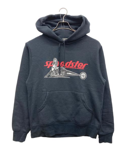 Hysteric Glamour（ヒステリックグラマー）Hysteric Glamour (ヒステリックグラマー) SPEEDSTER スウェット プルオーバー パーカー ブラック サイズ:Mの古着・服飾アイテム
