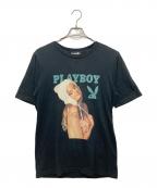 Hysteric Glamour×PLAY BOYヒステリックグラマー×プレイボーイ）の古着「NOVEMBER 2018 プリントTシャツ」｜ブラック