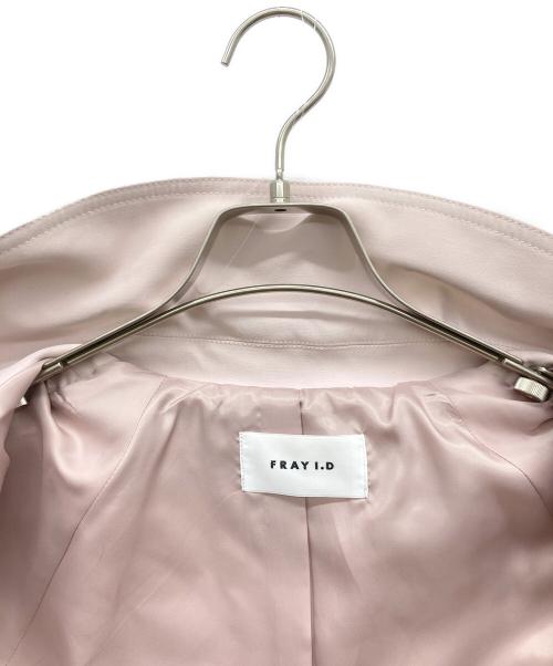 FRAY ID（フレイ アイディー）FRAY ID (フレイ アイディー) スプリングエアリーオーバートレンチコート ピンクの古着・服飾アイテム