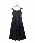 HER LIP TOハーリップトゥ）の古着「Classic Floral Jacquard Dress」｜ブラック