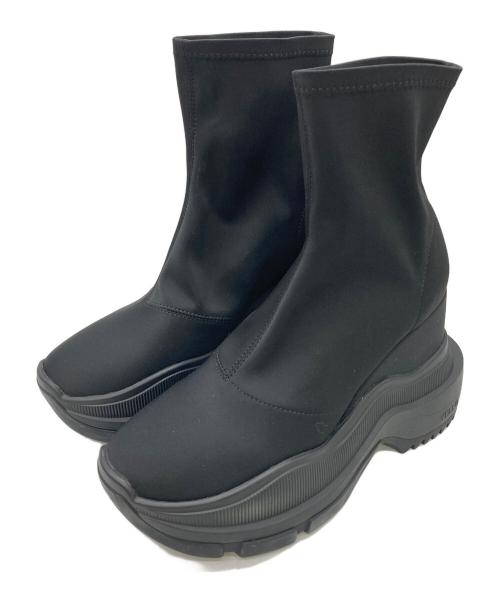 YELLOW（イエロー）YELLOW (イエロー) SINGLE SNEAKER SHORT BOOTS ブラック サイズ:Mの古着・服飾アイテム