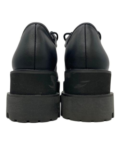 Snidel（スナイデル）Snidel (スナイデル) 厚底Fレザーシューズ ブラック サイズ:23.5の古着・服飾アイテム