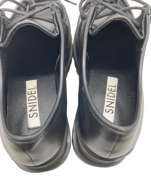 Snidel（スナイデル）Snidel (スナイデル) 厚底Fレザーシューズ ブラック サイズ:23.5の古着・服飾アイテム