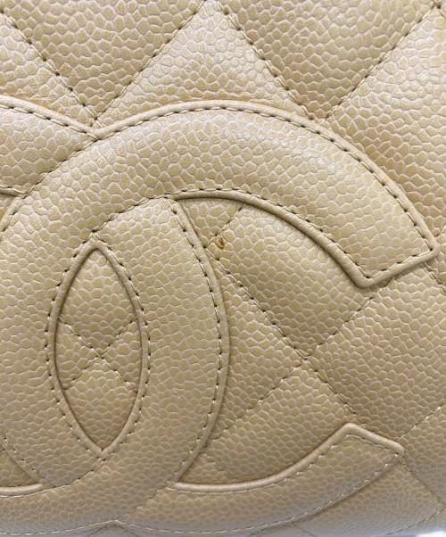 CHANEL（シャネル）CHANEL (シャネル) キャビアスキンチェーンワンショルダーバッグ ベージュの古着・服飾アイテム