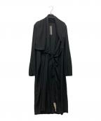 RICK OWENSリックオウエンス）の古着「LARRY WRAP LS DRESS LARRY期」｜ブラック