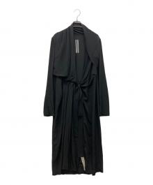 RICK OWENS（リックオウエンス）の古着「LARRY WRAP LS DRESS LARRY期」｜ブラック