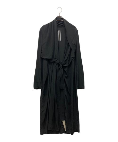 RICK OWENS（リックオウエンス）RICK OWENS (リックオウエンス) LARRY WRAP LS DRESS LARRY期 ブラック サイズ:38の古着・服飾アイテム