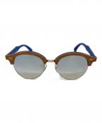 RAY-BANレイバン）の古着「ウッド ラウンド サングラス」｜ブラウン