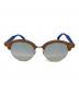RAY-BAN（レイバン）の古着「ウッド ラウンド サングラス」｜ブラウン