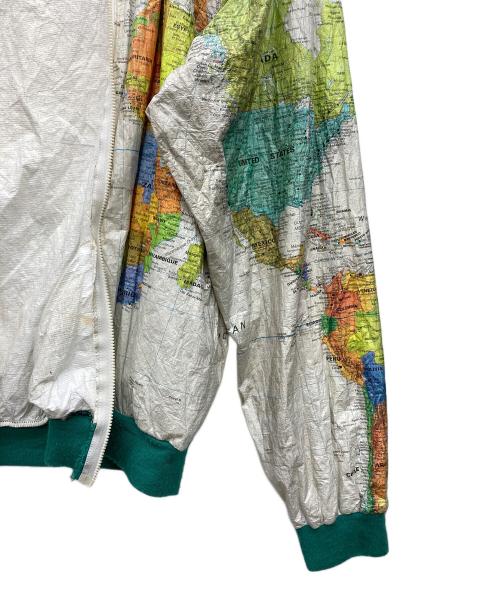 WEARIN THE WORLD（ウェアリン・ザ・ワールド）WEARIN THE WORLD (ウェアリン・ザ・ワールド) マップ柄ペーパージャケット マルチカラー サイズ:XLの古着・服飾アイテム