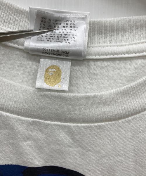 A BATHING APE（アベイシングエイプ）A BATHING APE (アベイシングエイプ) プリントTシャツ ホワイト サイズ:Sの古着・服飾アイテム