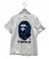 A BATHING APE（アベイシングエイプ）の古着「プリントTシャツ」｜ホワイト