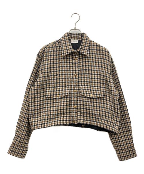 MONCLER（モンクレール）MONCLER (モンクレール) クロップドジャケット CAMICIA ブラウン サイズ:40の古着・服飾アイテム