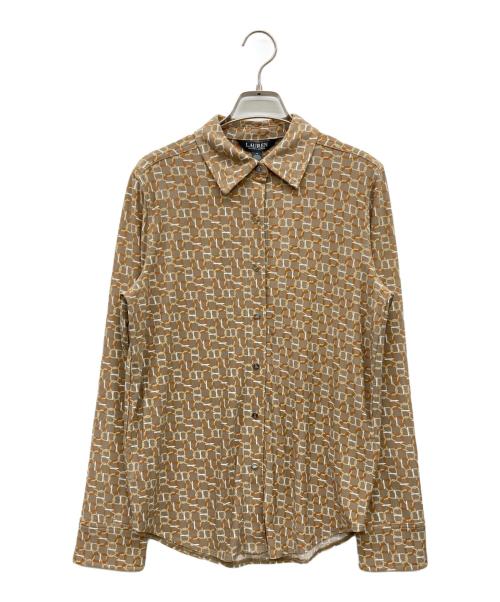LAUREN RALPH LAUREN（ローレン ラルフ ローレン）LAUREN RALPH LAUREN (ローレン ラルフ ローレン) 長袖パターン シャツ カーキ サイズ:Mの古着・服飾アイテム