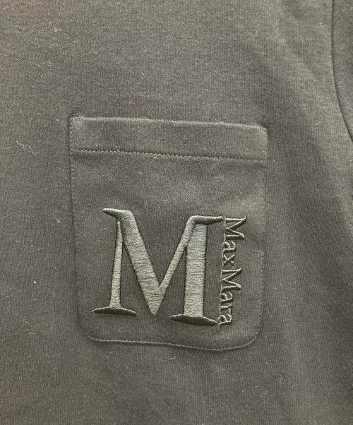 'S Max Mara（エスマックスマーラ）'S Max Mara (エスマックスマーラ) 刺繍ロゴポケットTシャツ ブラック サイズ:IT Sの古着・服飾アイテム
