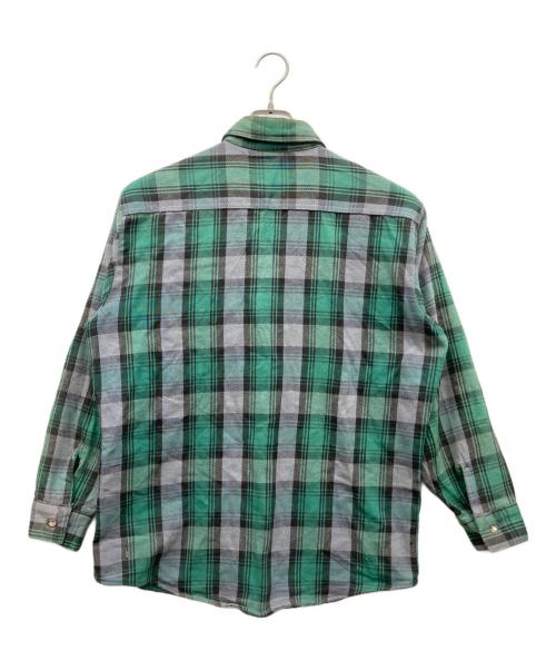 LEVI'S（リーバイス）LEVI'S (リーバイス) ヘビーネルシャツ ALASKA 90s グリーン サイズ:Lの古着・服飾アイテム