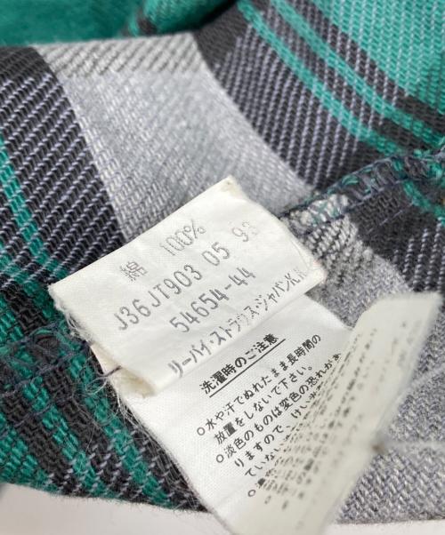 LEVI'S（リーバイス）LEVI'S (リーバイス) ヘビーネルシャツ ALASKA 90s グリーン サイズ:Lの古着・服飾アイテム