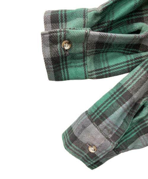LEVI'S（リーバイス）LEVI'S (リーバイス) ヘビーネルシャツ ALASKA 90s グリーン サイズ:Lの古着・服飾アイテム