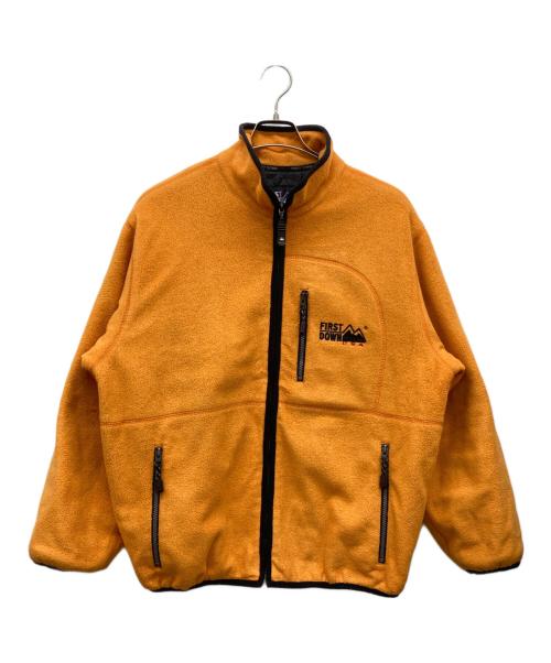 FIRST DOWN（ファーストダウン）FIRST DOWN (ファーストダウン) 90s フリースジャケット オレンジ サイズ:Mの古着・服飾アイテム
