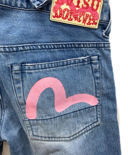 EVISU DONNA（エヴィスドンナ）EVISU DONNA (エヴィスドンナ) デニムサロペット インディゴ サイズ:w27の古着・服飾アイテム