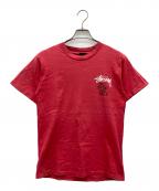 stussyステューシー）の古着「ハーレーバイクTシャツ」｜レッド