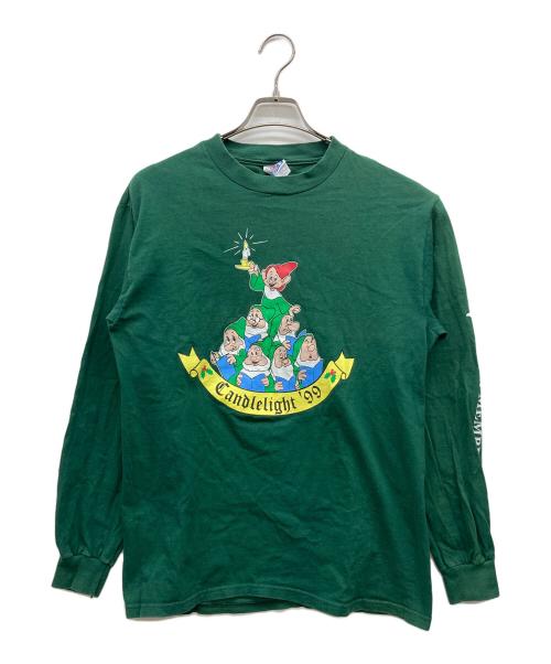 Hanes（ヘインズ）Hanes (ヘインズ) ロングスリーブTシャツ グリーン サイズ:Mの古着・服飾アイテム