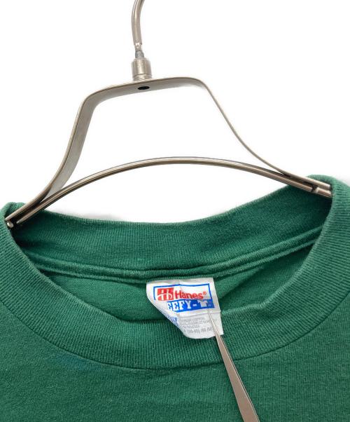 Hanes（ヘインズ）Hanes (ヘインズ) ロングスリーブTシャツ グリーン サイズ:Mの古着・服飾アイテム