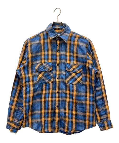 FIVE BROTHER（ファイブブラザー）FIVE BROTHER (ファイブブラザー) チェックネルシャツ 圧着タグ ネイビー サイズ:15-M-15 1/2の古着・服飾アイテム