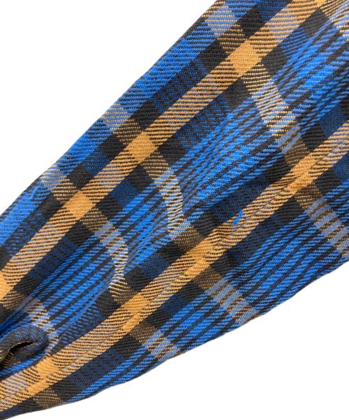 FIVE BROTHER（ファイブブラザー）FIVE BROTHER (ファイブブラザー) チェックネルシャツ 圧着タグ ネイビー サイズ:15-M-15 1/2の古着・服飾アイテム