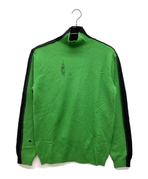 ANDERSSON BELL（アンダーソンベル）ANDERSSON BELL (アンダーソンベル) コントラストタートルネックセーター グリーン サイズ:Mの古着・服飾アイテム