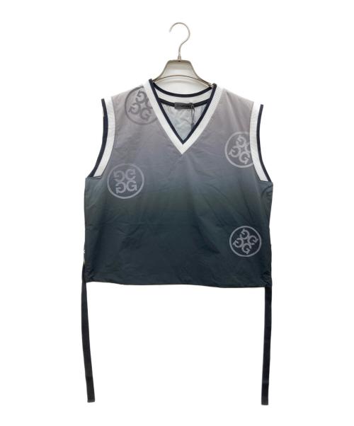 G/FORE（ジーフォア）G/FORE (ジーフォア) Vネックウーブンベスト ブラック サイズ:Sの古着・服飾アイテム