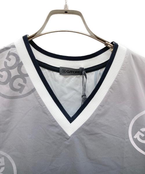 G/FORE（ジーフォア）G/FORE (ジーフォア) Vネックウーブンベスト ブラック サイズ:Sの古着・服飾アイテム