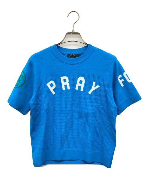 G/FORE（ジーフォア）G/FORE (ジーフォア) メッシュジャガード半袖シャツ ブルー サイズ:XSの古着・服飾アイテム