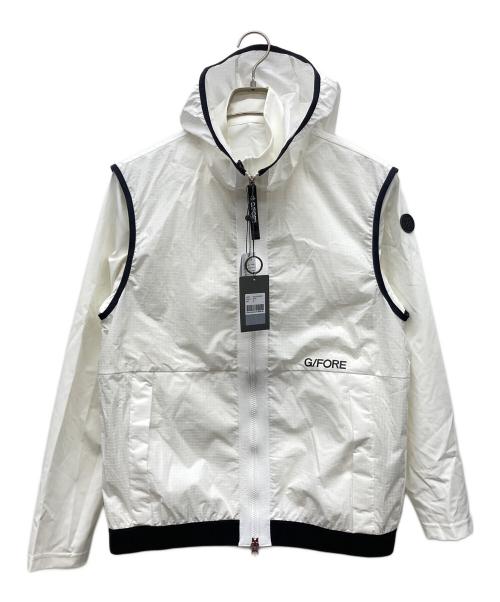 G/FORE（ジーフォア）G/FORE (ジーフォア) 2WAY デタッチャブルジャンパー ホワイト サイズ:XLの古着・服飾アイテム