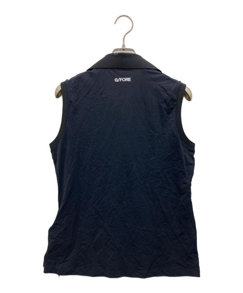 G/FORE（ジーフォア）G/FORE (ジーフォア) ノースリ―ブポロシャツ ブラック サイズ:Mの古着・服飾アイテム
