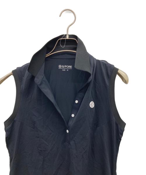 G/FORE（ジーフォア）G/FORE (ジーフォア) ノースリ―ブポロシャツ ブラック サイズ:Mの古着・服飾アイテム
