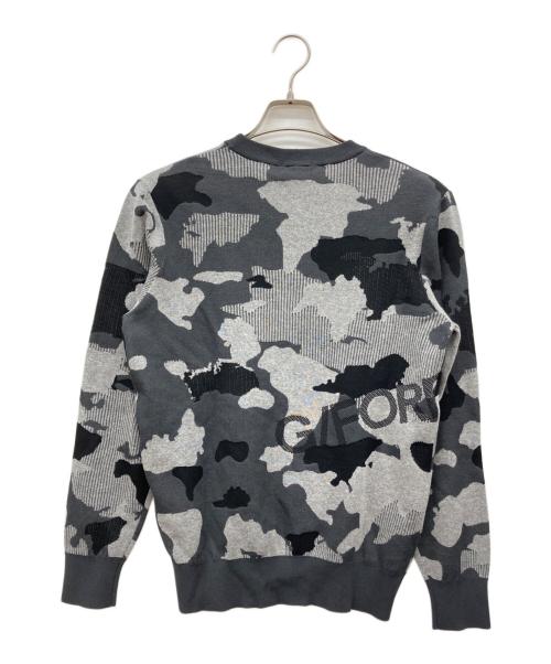G/FORE（ジーフォア）G/FORE (ジーフォア) カモフラージュクルーネックセーター グレー サイズ:Mの古着・服飾アイテム