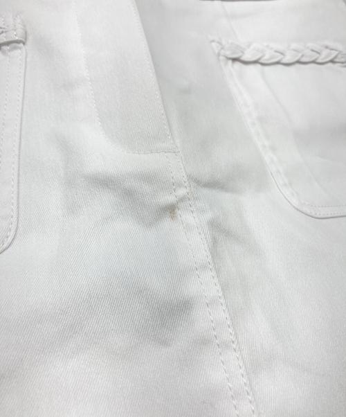 G/FORE（ジーフォア）G/FORE (ジーフォア) デニムライクスカート ホワイト サイズ:73の古着・服飾アイテム