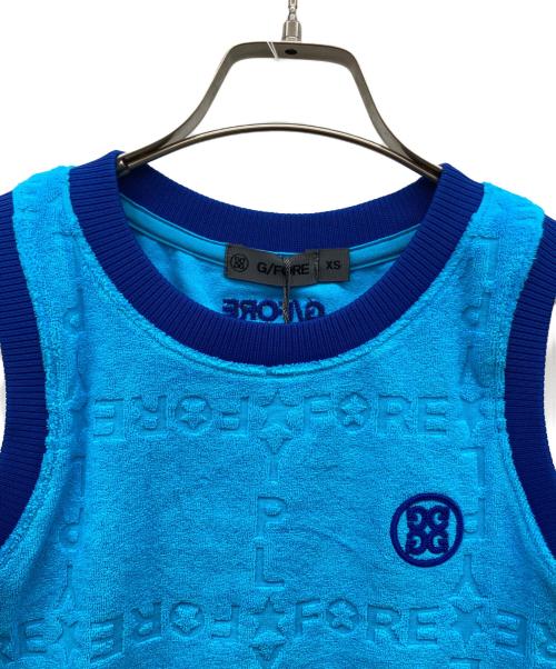 G/FORE（ジーフォア）G/FORE (ジーフォア) テリースリーブレス スカイブルー サイズ:XSの古着・服飾アイテム