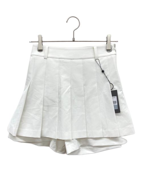 G/FORE（ジーフォア）G/FORE (ジーフォア) スリットプリーツスカート ホワイト サイズ:64の古着・服飾アイテム