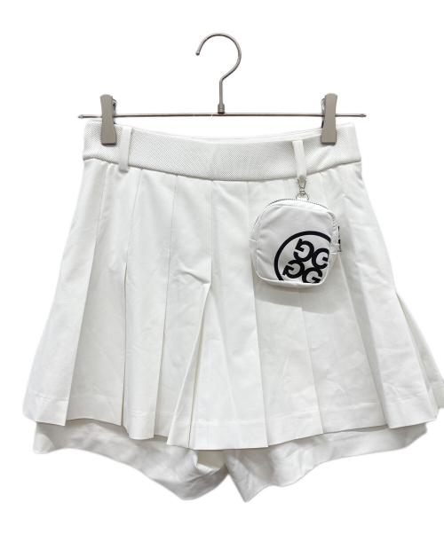 G/FORE（ジーフォア）G/FORE (ジーフォア) スリットプリーツスカート ホワイト サイズ:64の古着・服飾アイテム