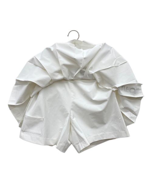 G/FORE（ジーフォア）G/FORE (ジーフォア) スリットプリーツスカート ホワイト サイズ:64の古着・服飾アイテム