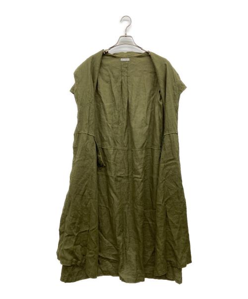 fog linen work（フォグリネンワーク）fog linen work (フォグリネンワーク) リネンワンピース グリーン サイズ:なしの古着・服飾アイテム